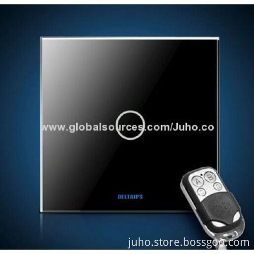 Energy-Saving Smart Touch Electrical/1 Gang Touch Wall Light Switches with Glass Panel Design